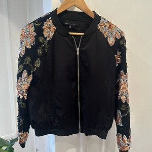 Endless Rose sequin bomber jacket